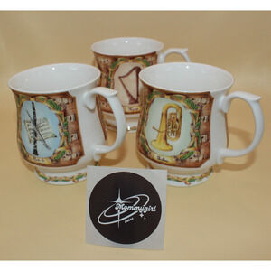 Queen's Tea Mugs Concerto Series Set of 3: Woodwind, Brass, Strings